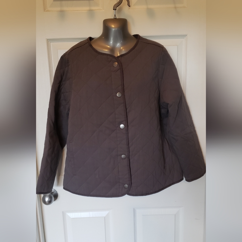 NWT - Christopher & Banks - quilted jacket - 14W